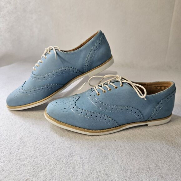 Baby Blue SEVENTEEN Loafer Oxford Sz 7.5M Siciliy NEW - Picture 2 of 7